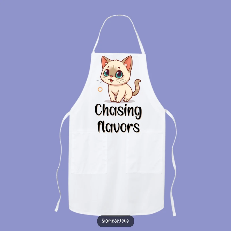 Funny Siamese Cat Laser Apron: Cook with Focused Fun, Fun Gift