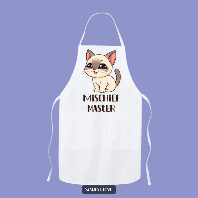 Funny Siamese Cat Tail Apron: Kitchen Fun for the Playful Chef