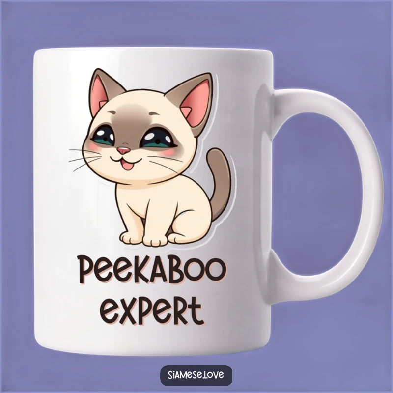 Funny Siamese Cat Tail Hide Mug: The Perfect Mischievous Gift for Cat Lovers