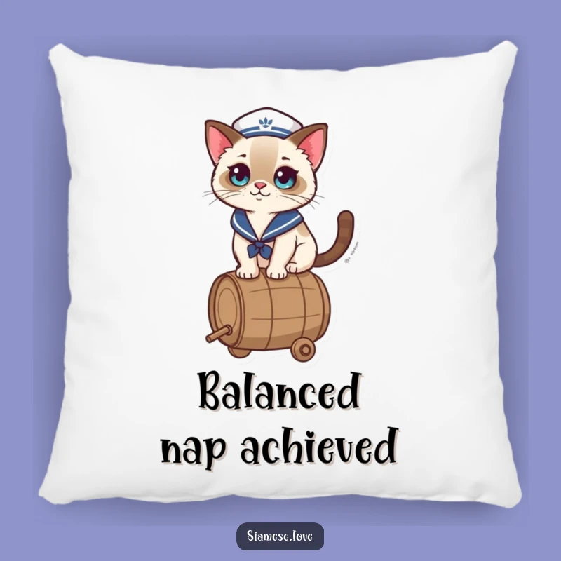 Funny Kawaii Cat Pillow: Cozy Comfort with Sailor Charm