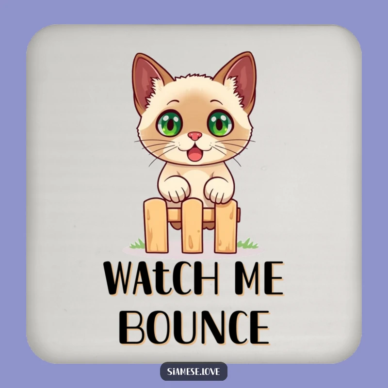 Funny Siamese Cat Coaster - Surprise Protection for Tables