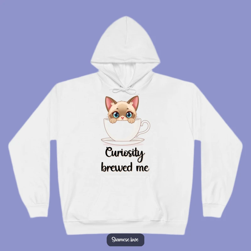 Funny Siamese Cat Hoodie: Cozy Curiosity, Hilarious Feline Wear, Unique Gift