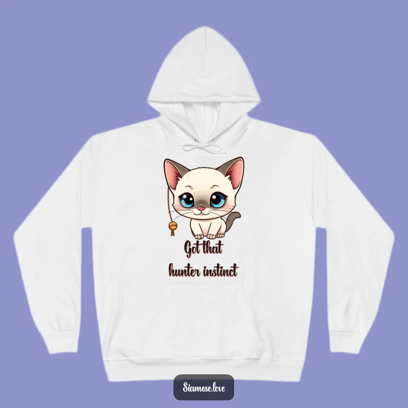 Funny Siamese Cat Hoodie: Cozy Kawaii Playfulness for Cat Lovers