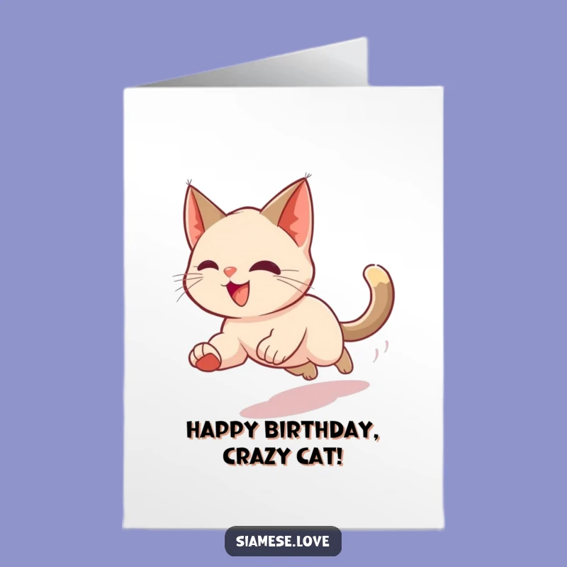 Free Printable Birthday Card: Dizzy Siamese Cat, Your Funny Downloadable Gift!