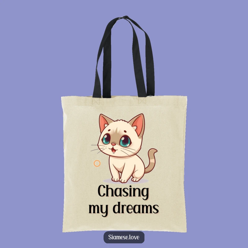 Funny Siamese Cat Laser Tote Bag: Carry Your Excitement Playfully