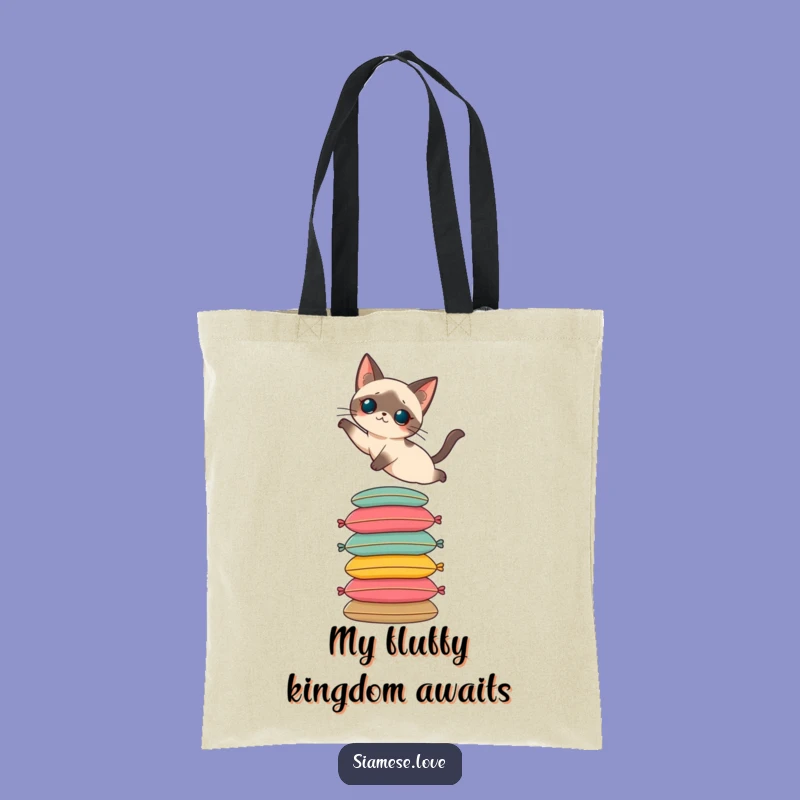 Funny Siamese Cat Tote Bag: Carry Your Essentials with Feline Flair